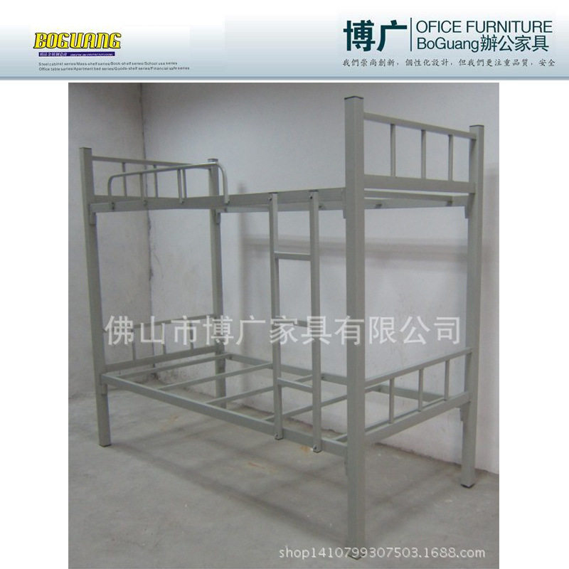 厂家批发  方管床架 单层铁床 圆管子母双层铁床 学生双层床