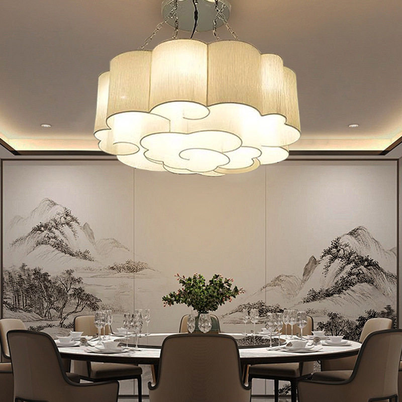 中式吊灯创意餐厅客厅餐饮高档酒店大堂茶楼中国风装饰祥云包厢灯