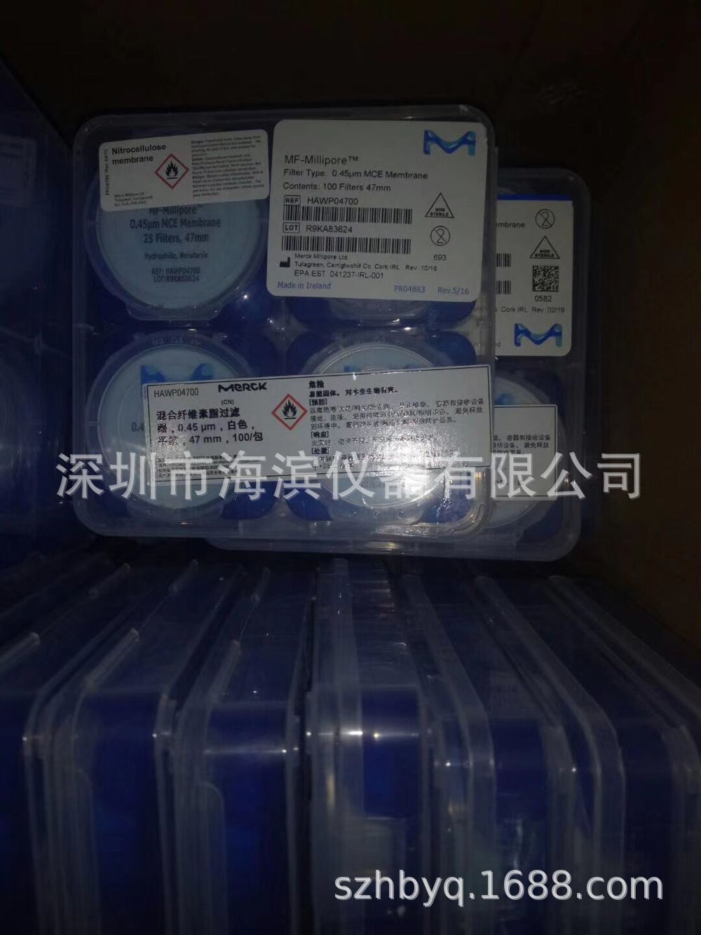 密理博NY尼龙滤膜GNWP04700亲水0.22 μm 47 mm白色光面尼龙膜