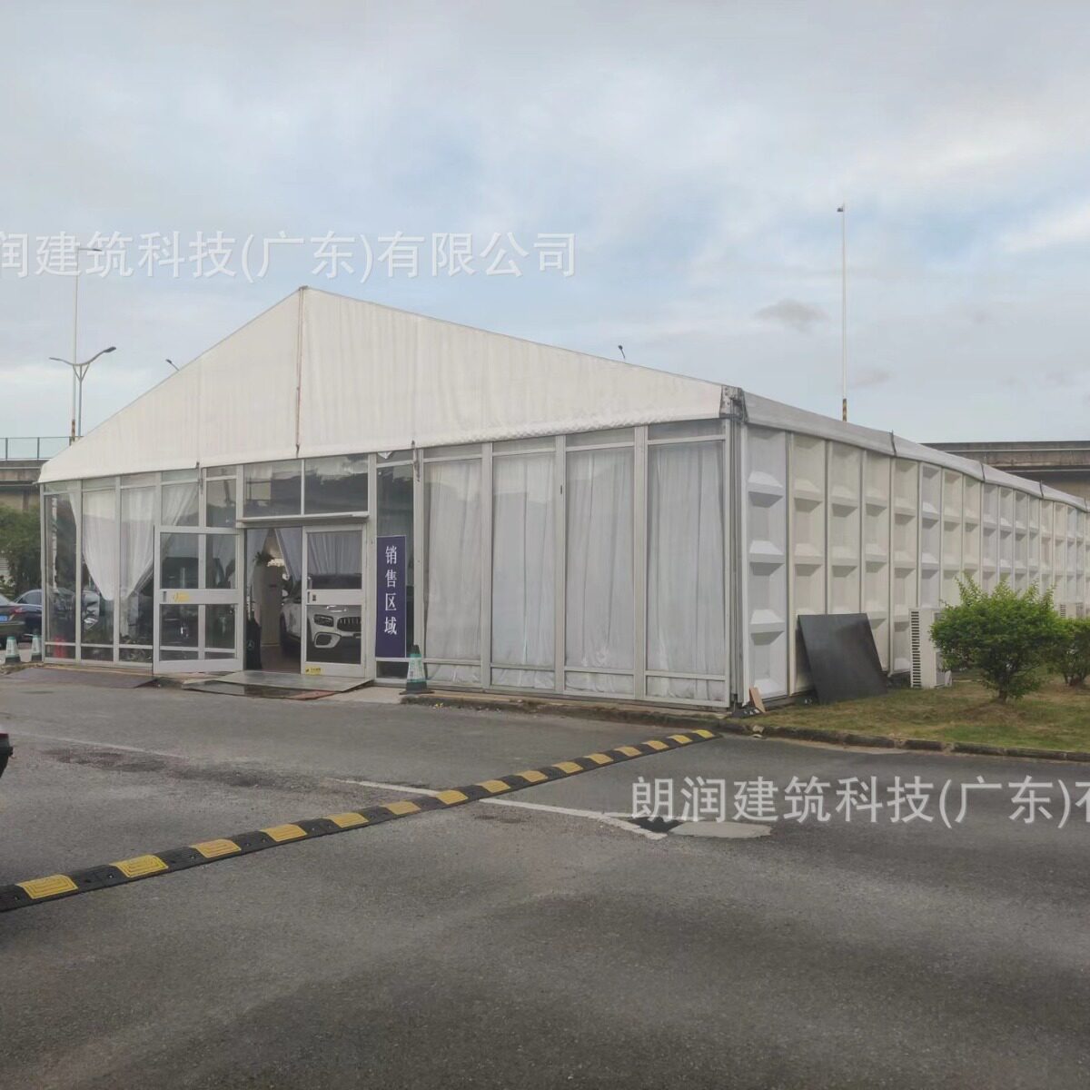 户外活动汽车展销篷房 大型车展促销宴会篷房 玻璃幕墙展览篷搭建