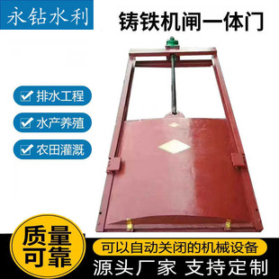 铸铁镶铜方闸门河道污水厂水库手动平板闸门渠道机闸一体式闸门阀