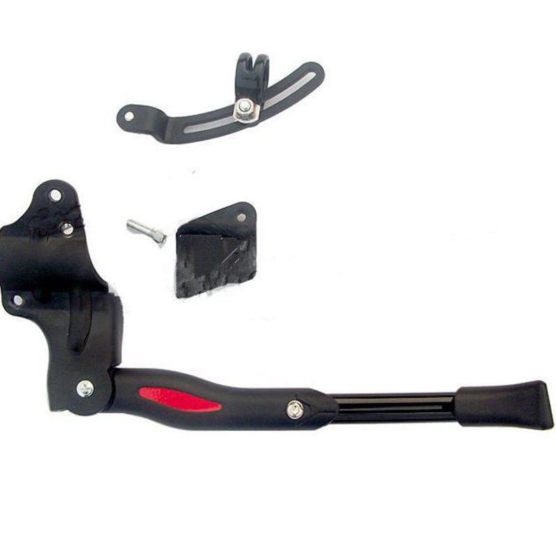 铝合金自行车脚撑单支撑支架子半铝登山车边撑停车架脚架