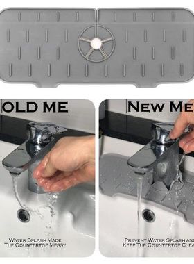 Sink Splash GuardWashable Faucet Absorbent Mat Washable