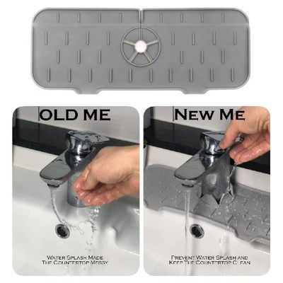 Sink Splash GuardWashable Faucet Absorbent Mat Washable