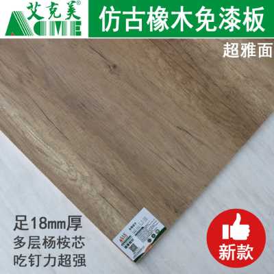 厂销暖白色生态衣柜18mm烤漆门板烤漆双饰面E0级米白光面奶白免漆