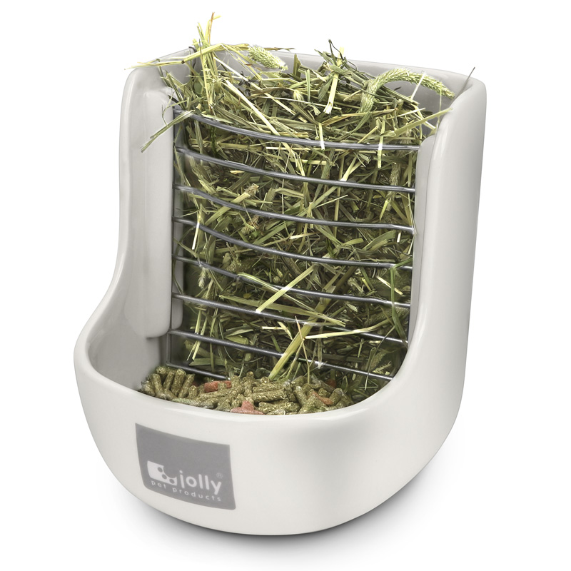 包邮 Jolly陶瓷两用草架食盆 兔子可固定防翻龙猫食盆豚鼠草架