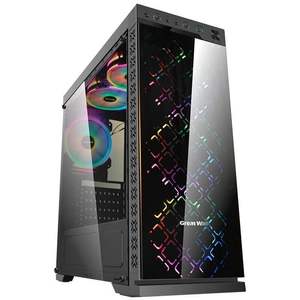 长城/本色M-62电竞游戏机箱黑色(水冷/全侧透/钢化玻璃面板/磁吸