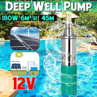 45m 12V/48V Solar Submersible Water Pump High Pressure High