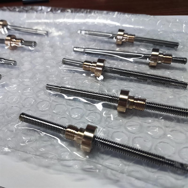 紧线手动微型滑动梯形丝杠 t型丝杆两端固定标注滚动推力计算优惠