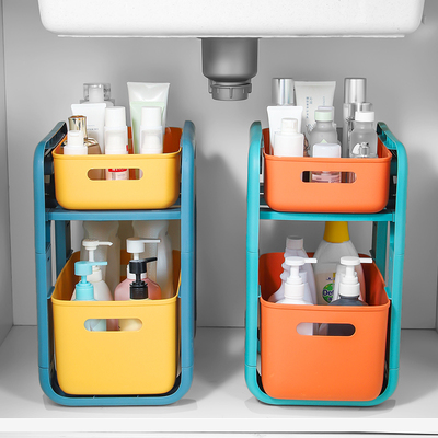 促化妆室置物架洗手间洗漱台洗脸台下水槽厕所收纳神器浴室架子柜