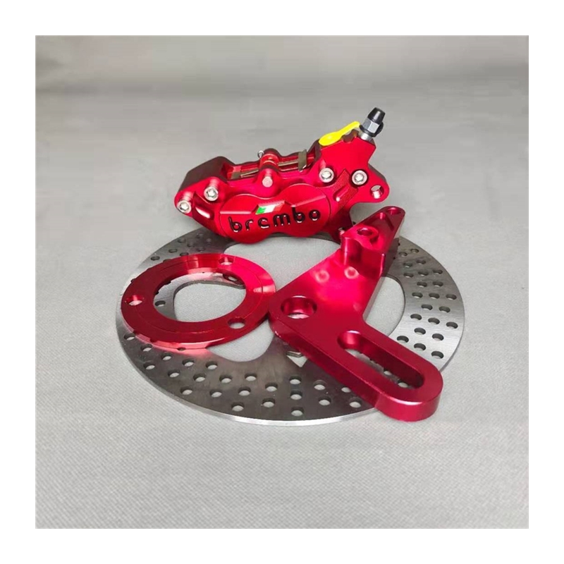 布雷博对四鲍鱼卡钳碟刹套件后刹车战速小龟小牛小猴子骠骑通用