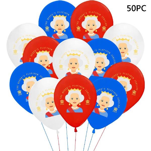 Queens Platinums Jubilee Balloon Set 2022 Queens Jubilee