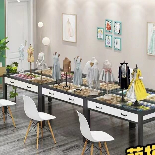 儿童手工桌幼儿园美术桌绘画桌培训课桌椅服装设计桌