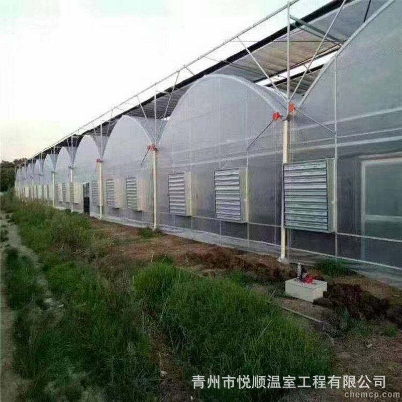 制作蔬菜水果暖棚薄膜连栋大棚骨架简易连体玻璃温室大棚工程建设
