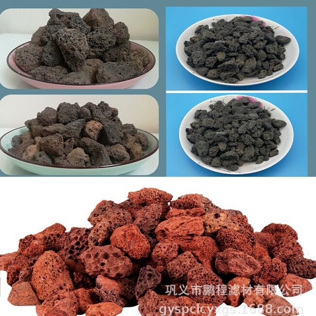 火山岩水过滤除磷滤料生物滤池挂膜用火山岩填料人工湿地用火山岩
