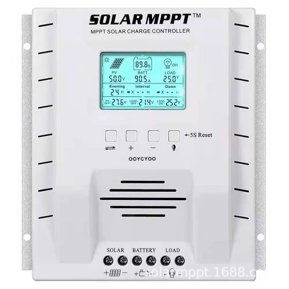 太阳能控制器MPPT 60A 太阳能充电控制器12V/24V 最大输入100V