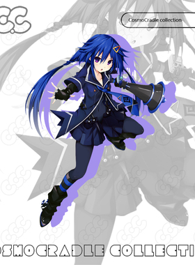 超次元游戏-海王星 海王星系列 白色之心-布兰 UVUV转印防水贴纸