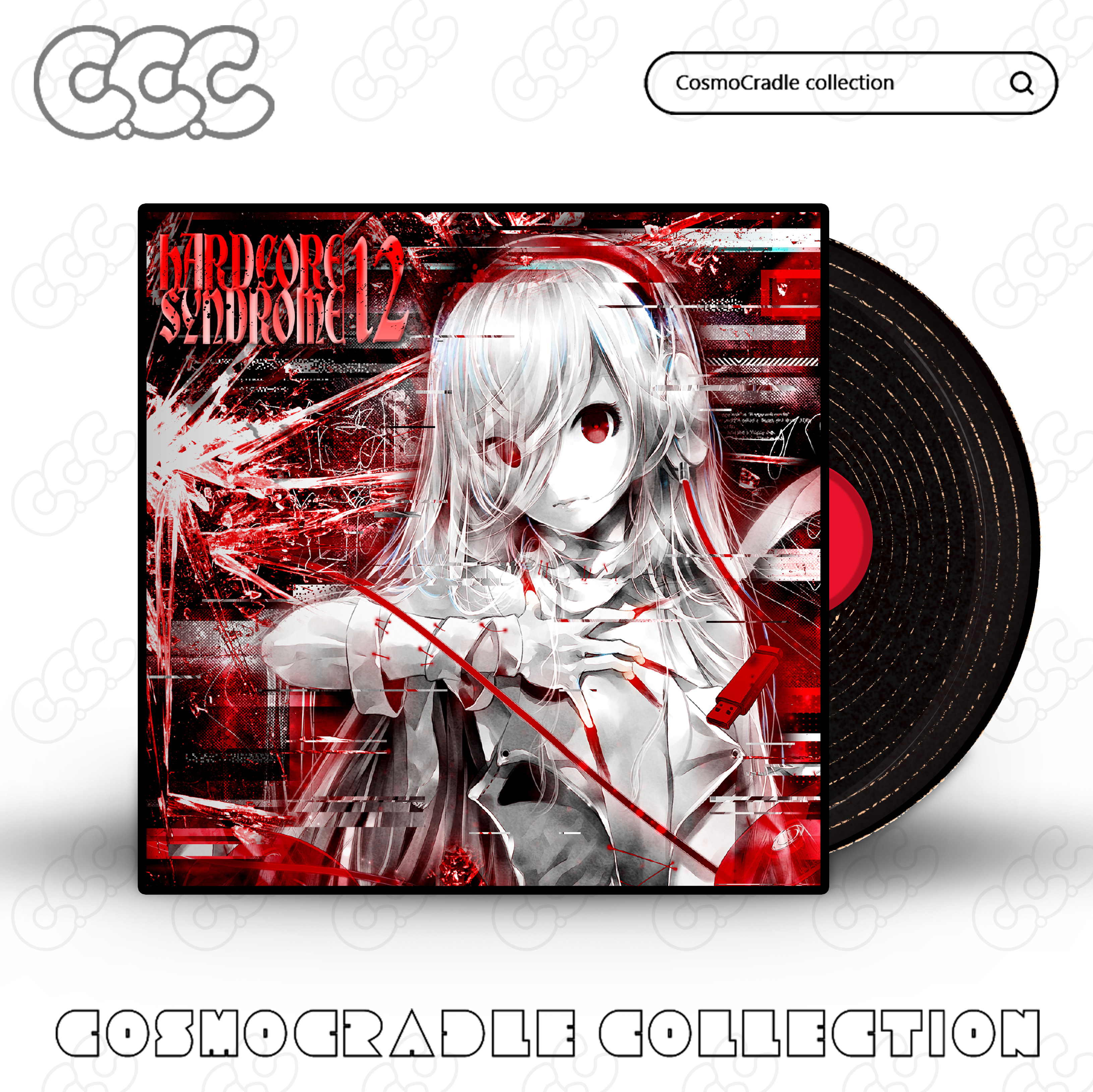 Hardcore Syndrome专辑封面系列 黑胶唱片 光盘CD UV转印防水贴纸