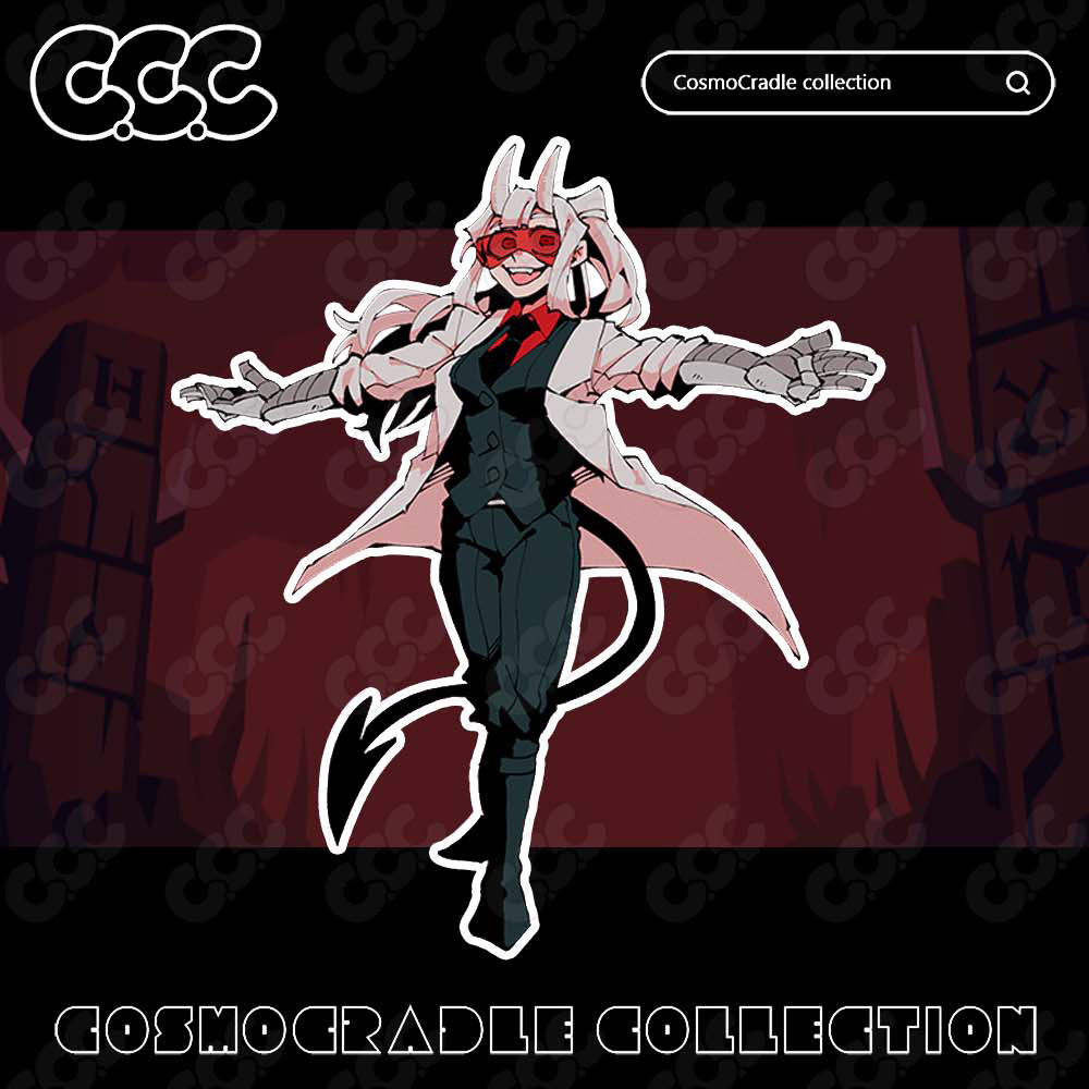 Helltaker风格系列 动漫卡通贴纸 UV转印防水贴纸