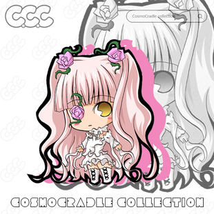 蔷薇少女 雪华绮晶 UV转印防水贴纸