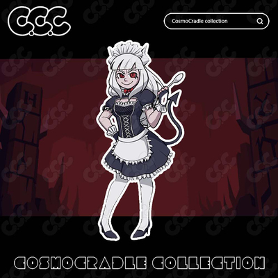 Helltaker风格系列 动漫卡通贴纸 UV转印防水贴纸