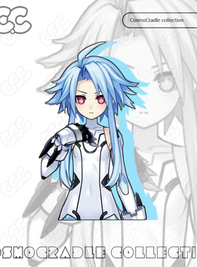 超次元游戏-海王星 海王星系列 白色之心-布兰 UVUV转印防水贴纸