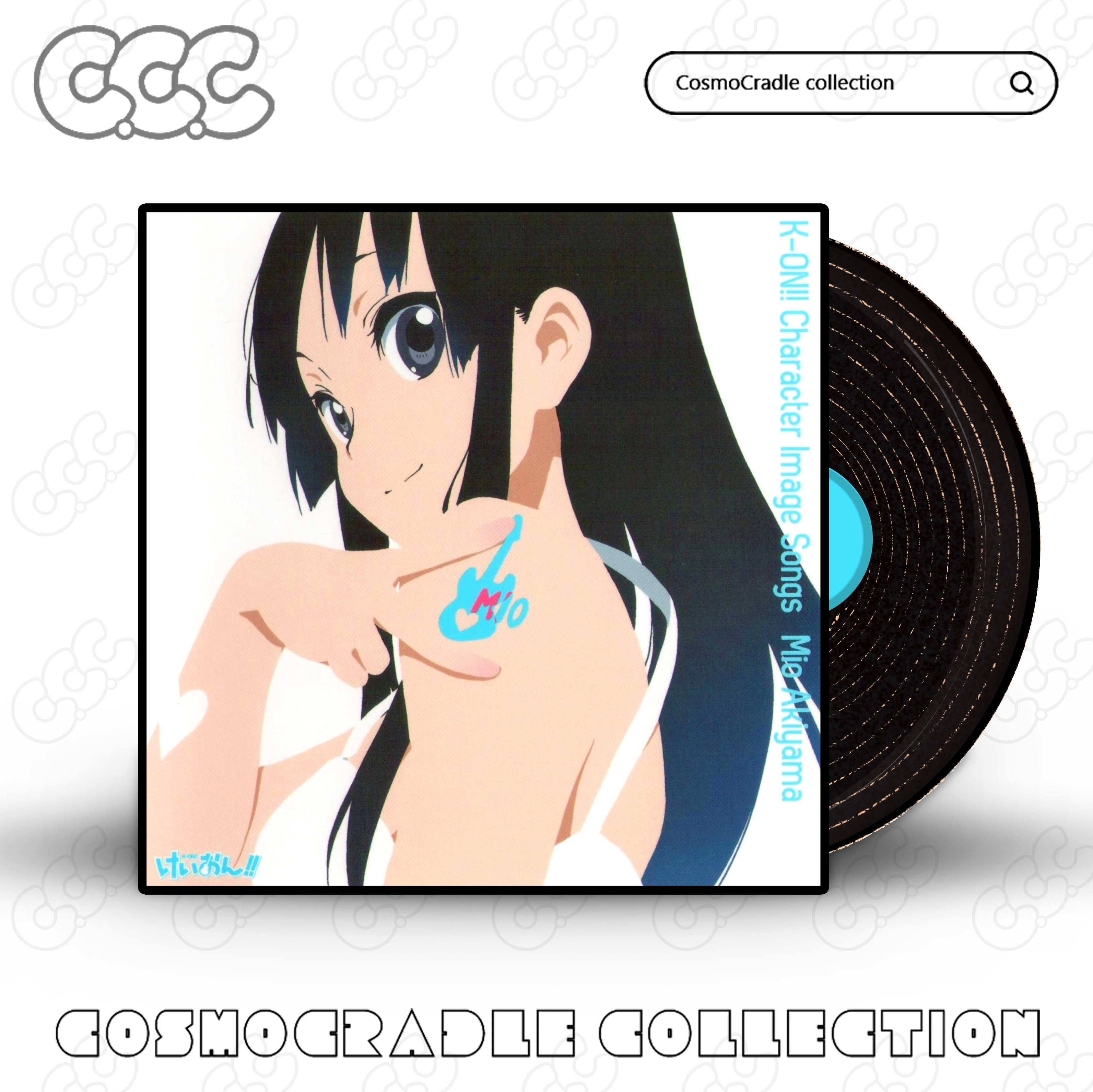 K-on!专辑封面系列 黑胶唱片 光盘CD UV转印防水贴纸