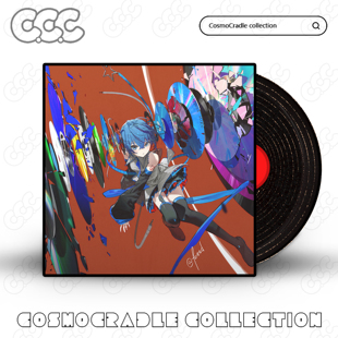 Vocaloid专辑封面系列 黑胶唱片 光盘CD UV转印防水贴纸