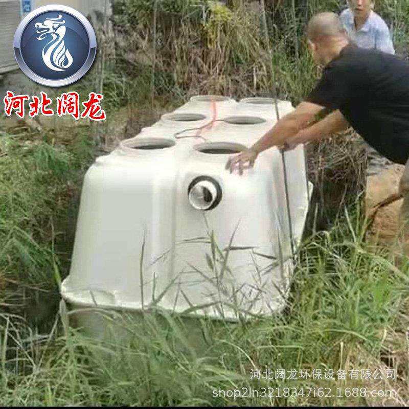 模压化粪池玻璃钢三格生物化粪池家用小型沼气池模压化粪池图片