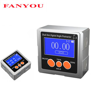 凡莜 双轴数显倾角仪 角度尺 水平仪坡度仪 量角器 卡尺 三面带磁