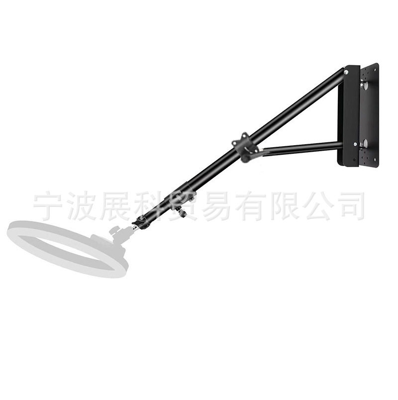 摄影专业吊顶灯架墙壁灯架顶灯架支架闪光灯横臂杆背景地灯架现货图片