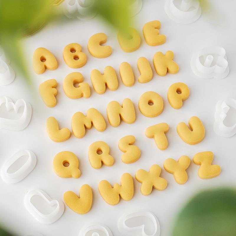 新款迷你字母套装饼干模具大写26个英文字母造型切模新手烘焙工具