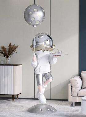 大号太空人宇航员大型托盘落地摆件客厅通用玄关电视柜家居装饰品