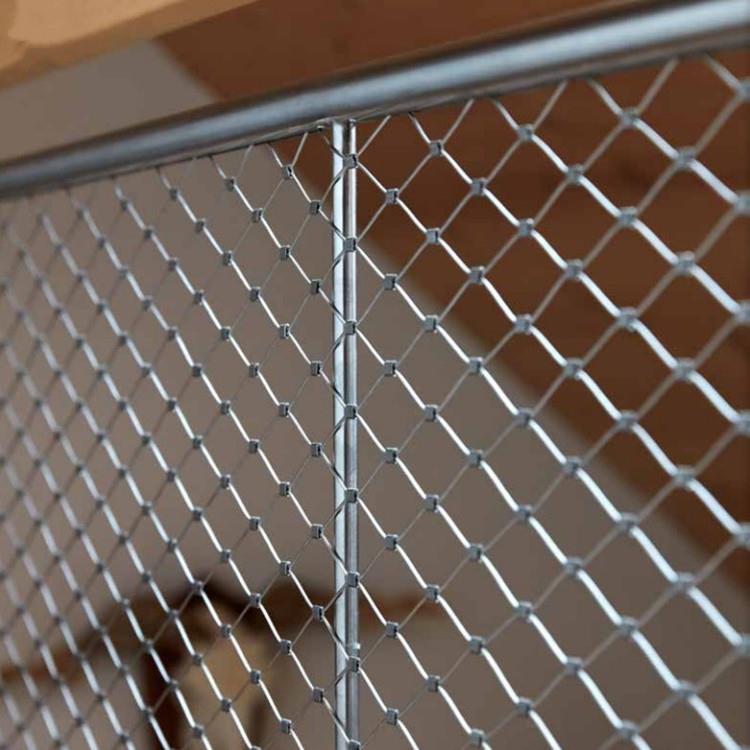 304高空防坠落不锈钢筛网动物园不锈钢软网扶手柔性钢丝绳围栏网