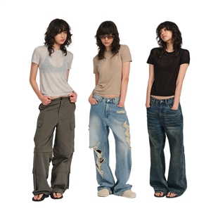 水溶羊毛微透短袖 guys little Two