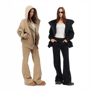 弹力微喇羊毛加绒长裤 Two 加厚连帽羊毛呢子外套 guys little