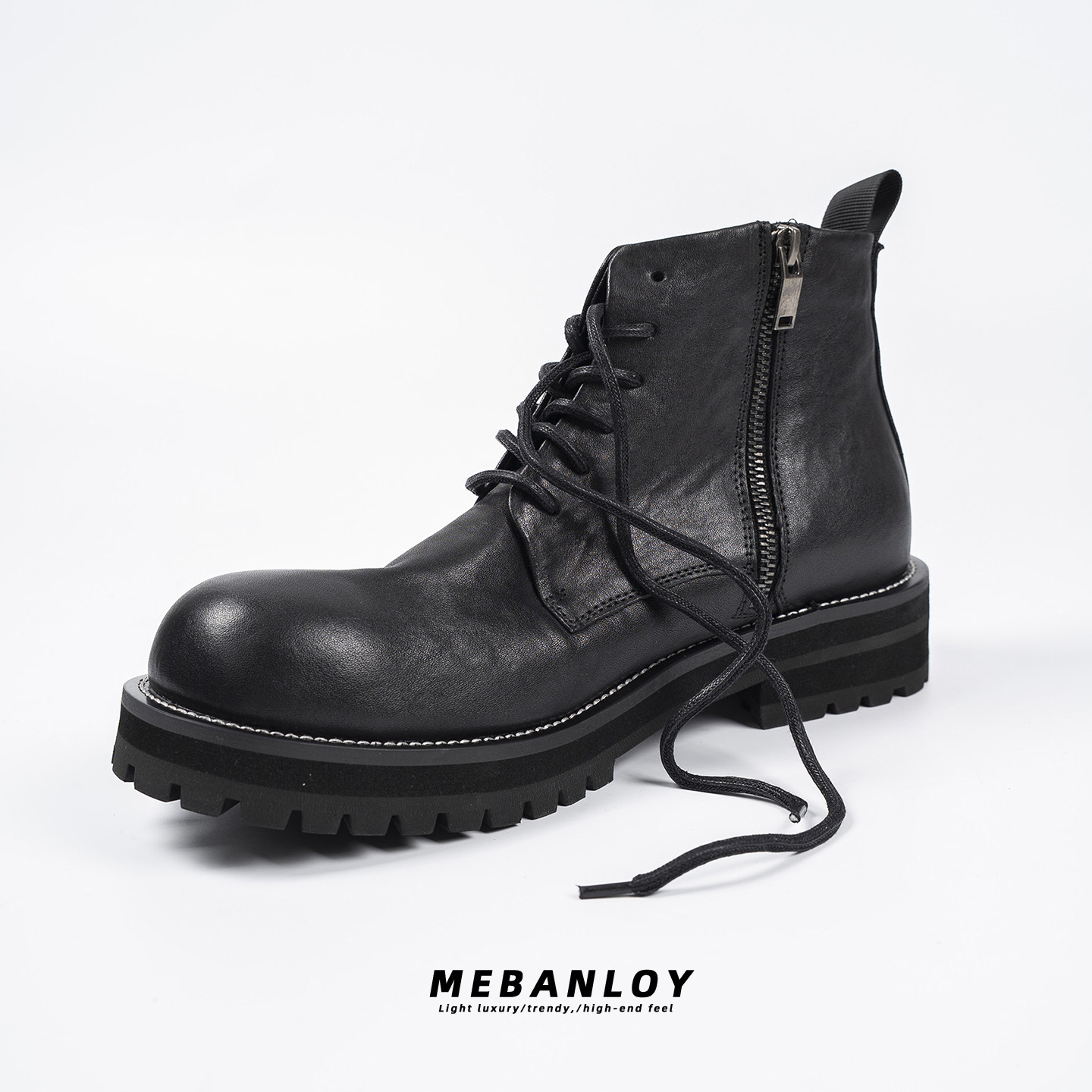英伦风马丁靴男2025秋冬新款