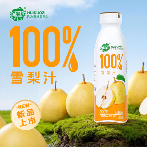 汇多滋100%果汁雪梨汁饮品饮料浓缩还原果汁500ml*15瓶整箱