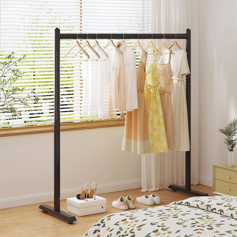 衣架衣帽架挂衣架落地卧室家用阳台晒衣服简易单杆立式衣服晾衣架