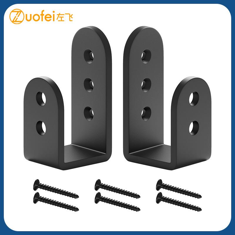 重型壁挂式门闩插销碳钢展览支架挂钩门栓门扣木门防盗门型支架