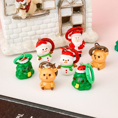 圣诞立体钥匙扣可爱书包挂件儿童礼品奖励小学生全班节日创意礼物