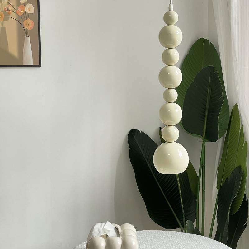 奶油风床头吊灯卧室长线灯包豪斯中古创意葫芦灯设计师网红小吊灯,3C数码配件,USB灯,淘宝优惠券,粉丝福利购,淘宝优惠卷