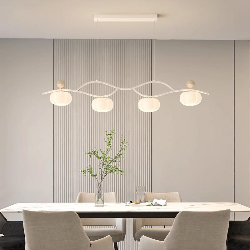 吊灯餐厅奶油风简约现代创意2025年新款网红全光谱高显指饭厅灯具