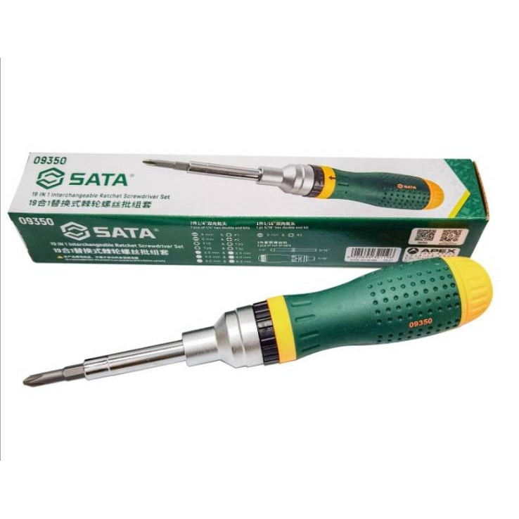 世达19合1替换式棘轮螺丝批09350家用工具起子组合拆修世达09350