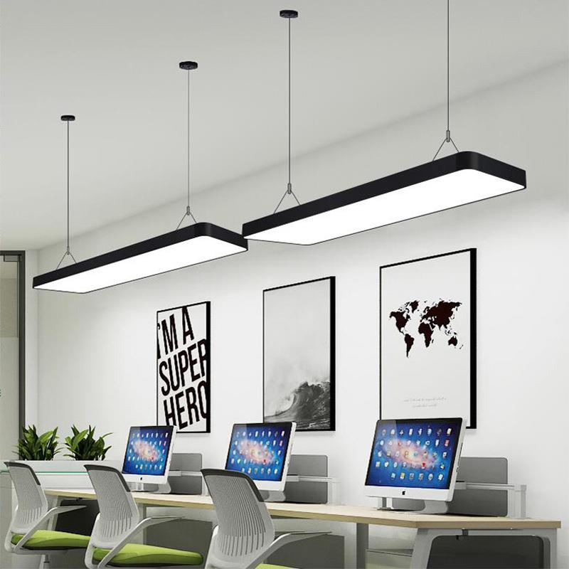 造型吊线灯条形led长条灯办公灯超市直播间健身房方通灯吸顶节能