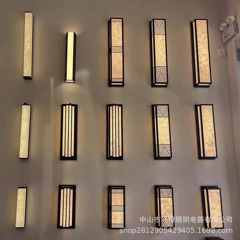 户外墻壁灯阳台灯防水别墅庭院灯led室外墙灯门口大门新中式壁灯