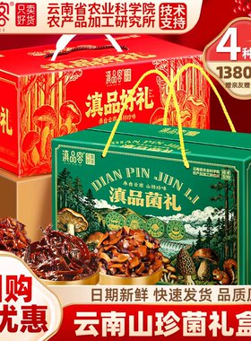 滇品客农科院云南油鸡枞菇礼盒松茸菌牛肝菌油炸菌年货走亲戚送礼