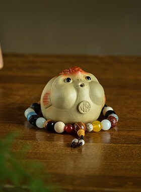 好货精致可爱汽车中控台车载香薰摆件萌宠办公室桌面摆件女福禄葫