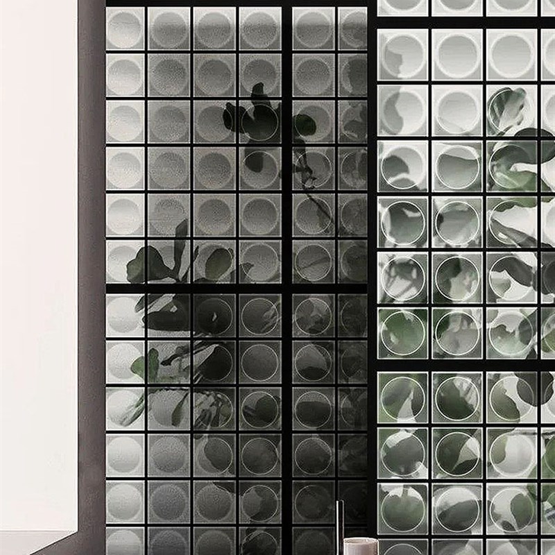 网红水晶超白冰晶纹玻璃砖化妆室磨砂透明隔断墙屏风透光空心砖块