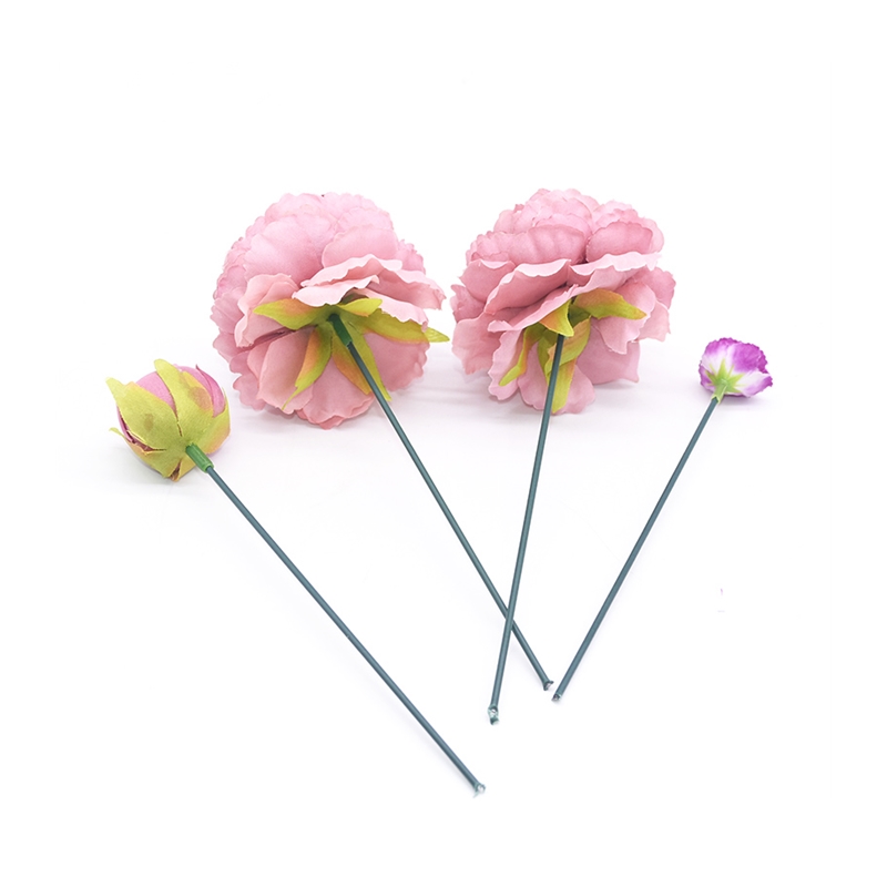 20Pcs 15/25/40cm Artificial Green Flower Stem DIY Floral Mat